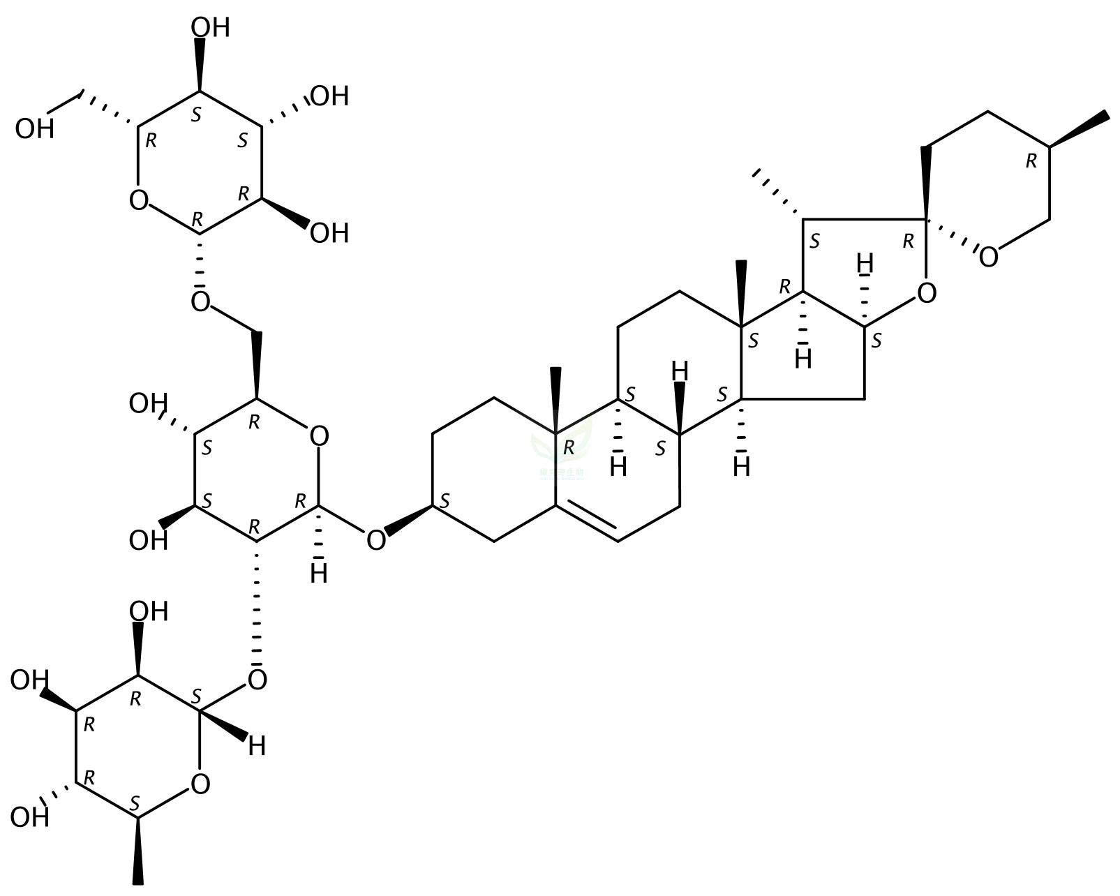 薯蓣皂苷元-3-O-鼠李糖(1-2)[葡萄糖(1-6)]葡萄糖苷